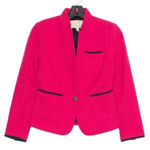 Banana Republic Blazer Academia Preppy Business Casual Professor Hot Pink Size 0